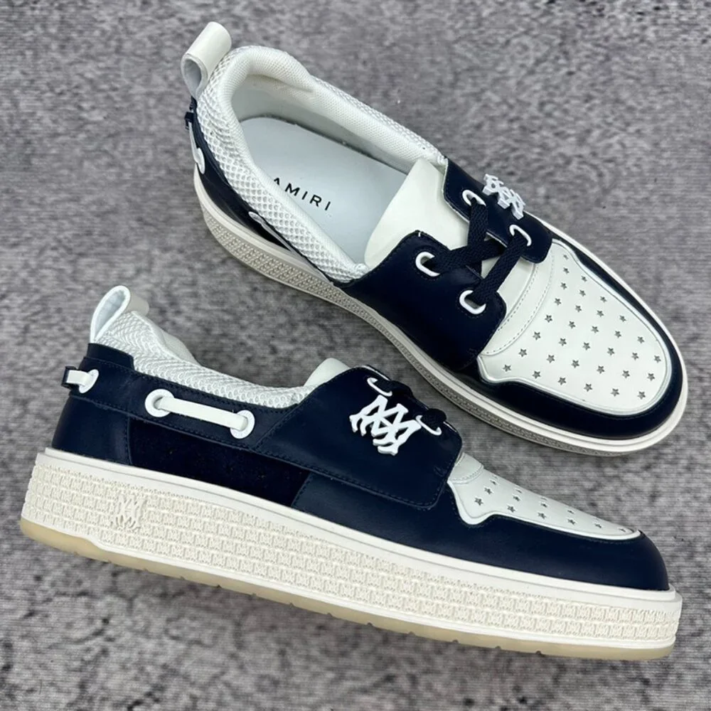 Amiri Black & White Casual Flats - Picture 1 of 6